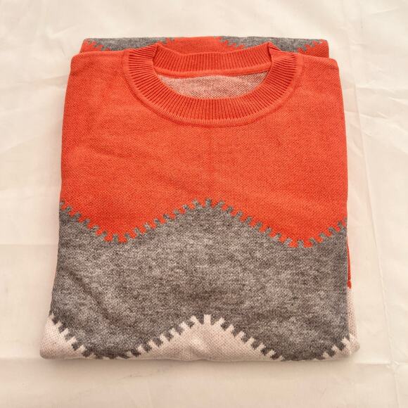 Koinshha Women Striped Mini Bodycon Sweater Dress LongSleeve Knitting Pullover L - Picture 7 of 8